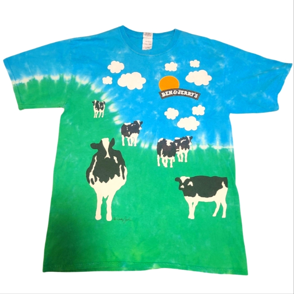 *RARE VINTAGE* Ben&Jerry's Ice Cream🍦 Logo Tee Shirt✨️Size L